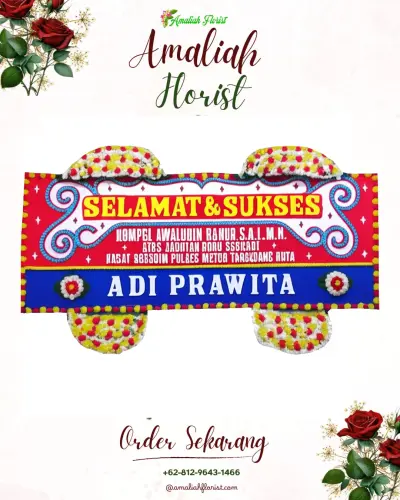 Karangan Bunga Ucapan Selamat di Ramanuju